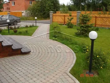 Мощение тротуарной плиткой и цена_7