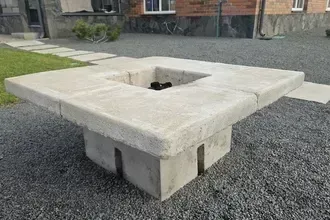 Костровая чаша из монолита своими руками