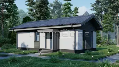 Дом 6 на 12 метров из газобетона StarBOX площадью 56м2