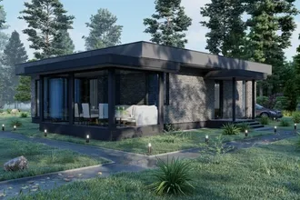 Экономичный и комфортный проект одноэтажного дома EDom Master Villa 114м2