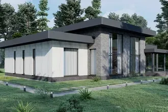 Проект одноэтажного дома со 2м светом Yarus 187м2