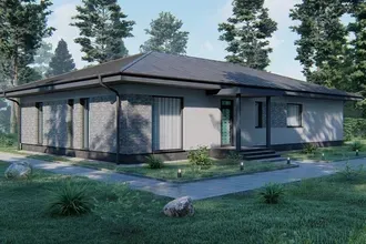 Большой одноэтажник с 5 спальнями Apollo 190м2