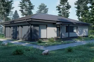 Oдноэтажный дом с 5 спальнями DOMiNA 210м2