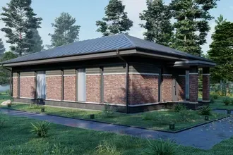 Проект дома Liner 114м2 для вытянутых участков