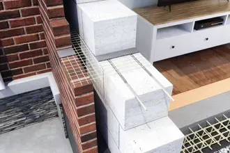 Гибкие связи для облицовочного кирпича и газобетона