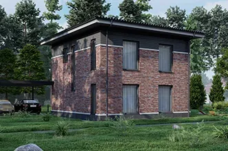 Хоум-тур по 2-этажному дому 114м2 Status-1 с облицовочным кирпичом