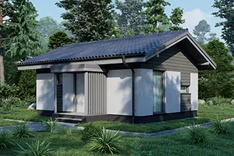 Небольшой дом из газобетона