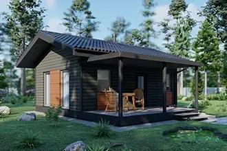 Оптимальная баня из газобетона Termos 39,5м2