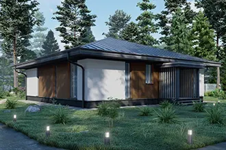 Оптимальный проект одноэтажного дома Optimus FOUR 114м2