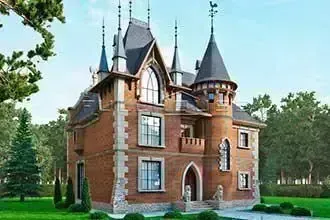 Проект средневекового замка площадью 300м2