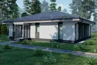 Одноэтажный дом EDvizor площадью 149,5м2