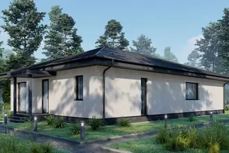 Проект дома для вытянутых участков DomKrat 172м2