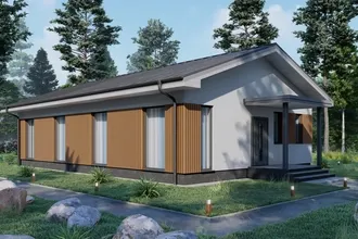 Проект дома для узких участков Solarus 115м2