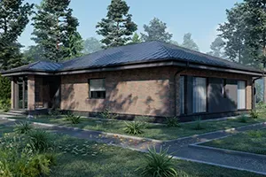 Проект одноэтажника Trinity 173м2, где все включено
