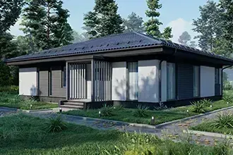 Проект дома с мастер-спальней fuera dos 149м2