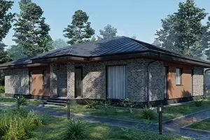 Проект идеального одноэтажника Phi-X 191м2 в золотом сечении