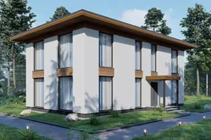 Уникальный проект 2х этажного дома Matrix 2.4 171м2