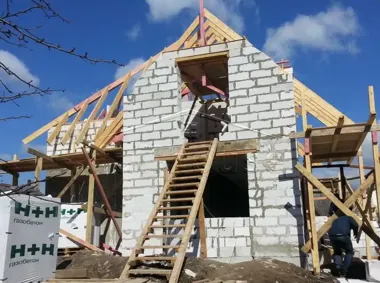 Строительство коттеджа по проекту 38А_2