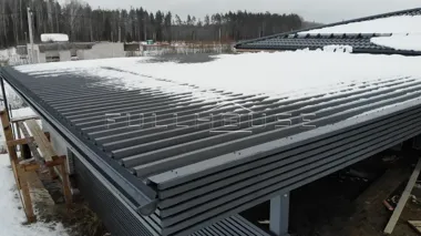 Строительство автонавеса и хозблока по проекту UNiT FH-4_2