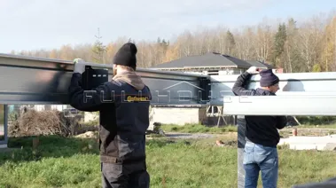 Строительство автонавеса и хозблока по проекту UNiT FH-4_13