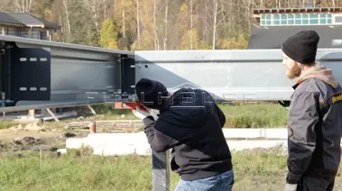 Строительство автонавеса и хозблока по проекту UNiT FH-4_14