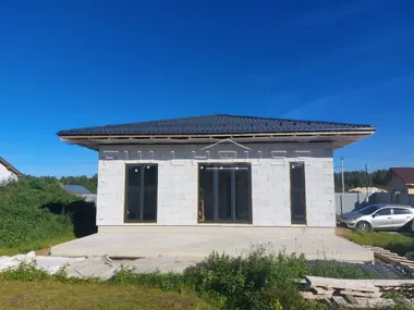 Строительство коттеджа по проекту FH-70K KVADRO_8