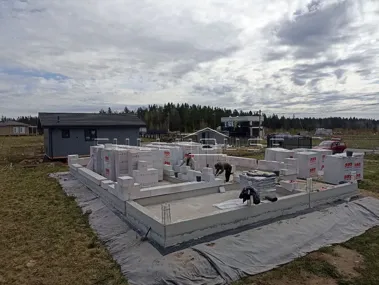 Строительство коттеджа по проекту FH-90WV Windows Villa_8