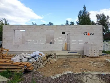 Строительство одноэтажного дома по проекту FH-90WP_17