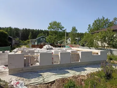 Строительство одноэтажного дома по проекту FH-90WP_18