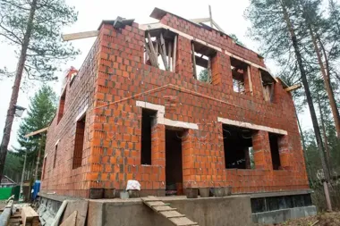 Строительство коттеджа из поризованного кирпича в Вырице_6