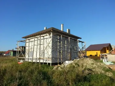 Строительство коттеджа по проекту 55-60_1