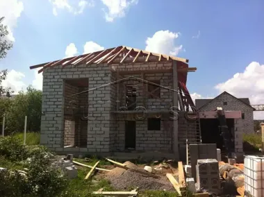 Строительство коттеджа по проекту 55-26_4