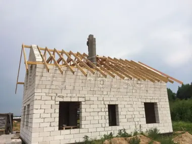 Строительство коттеджа по проекту 55-40_5