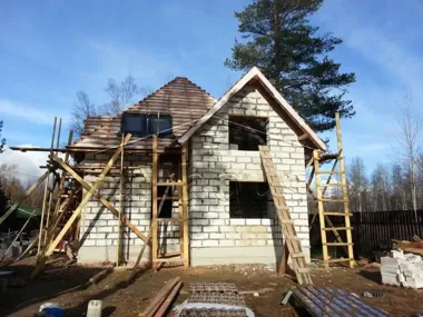 Строительство коттеджа по проекту 55-38_3