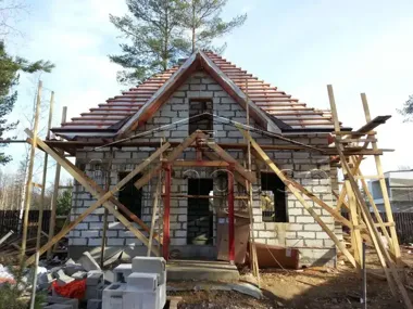 Строительство коттеджа по проекту 55-38_4