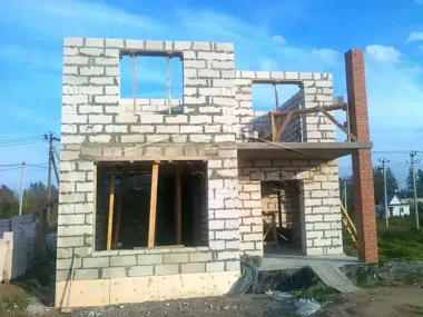 Строительство коттеджа по проекту 128А_7