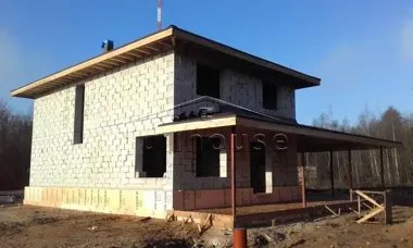 Строительство коттеджа по проекту А-233_1