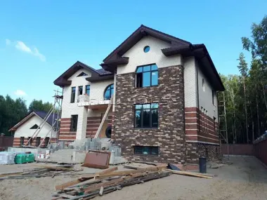 Строительство коттеджа по проекту 42-04_1