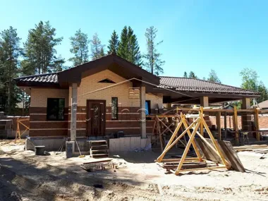 Строительство коттеджа по проекту 42-04_7