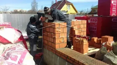 Строительство коттеджа из поризованного кирпича 2,1NF_10 Строительство коттеджа из поризованного кирпича 2,1NF_10