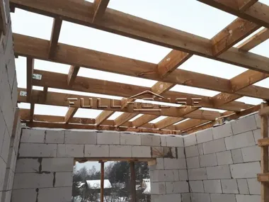 Строительство дома из газобетона по типовому проекту 66-77_18 Строительство дома из газобетона по типовому проекту 66-77_18