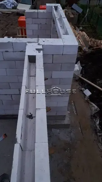 Строительство дома из газобетона по типовому проекту 66-77_15 Строительство дома из газобетона по типовому проекту 66-77_15