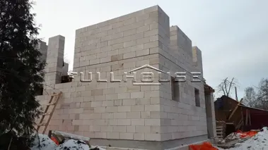 Строительство дома из газобетона по типовому проекту 66-77_13 Строительство дома из газобетона по типовому проекту 66-77_13