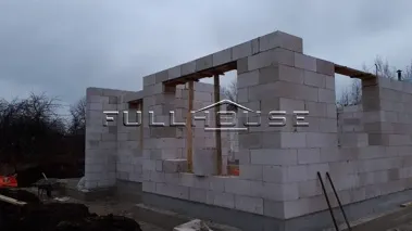 Строительство дома из газобетона по типовому проекту 66-77_21 Строительство дома из газобетона по типовому проекту 66-77_21