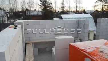 Строительство дома из газобетона по типовому проекту 66-77_25 Строительство дома из газобетона по типовому проекту 66-77_25