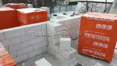 Строительство дома из газобетона по типовому проекту 66-77_24 Строительство дома из газобетона по типовому проекту 66-77_24