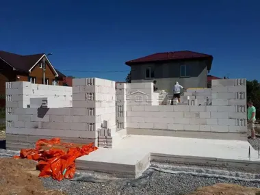 Строительство дома из газобетона по проекту 157А Знаменка_24