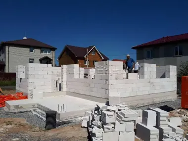 Строительство дома из газобетона по проекту 157А Знаменка_23