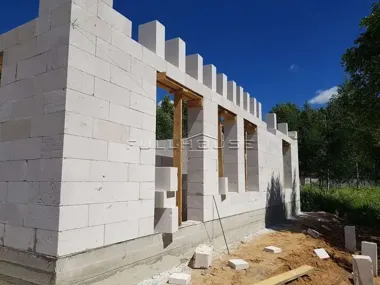 Строительство дома из газобетона по проекту FH-326-18_19