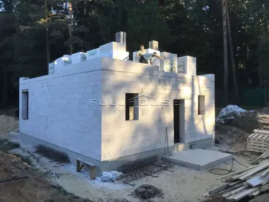 Строительство дома из газобетона по проекту FH-139-18_19